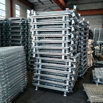 Standardized Warehousing And Turnover Equipment Welded From High-strength Metal Wires.