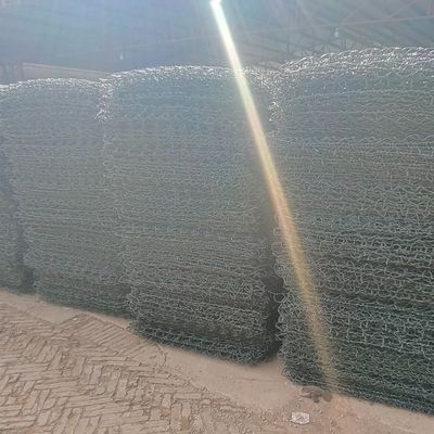 Reinforced 80x100mm Gabion Wire Mesh With Reverse Twisted Weaving Type