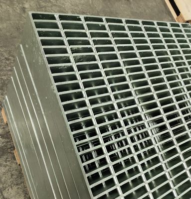 Rejas de piso de acero brillante de 3 mm con barra transversal de 30 mm