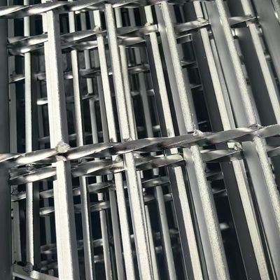 Rejas de acero de seguridad galvanizadas en caliente para pisos industriales