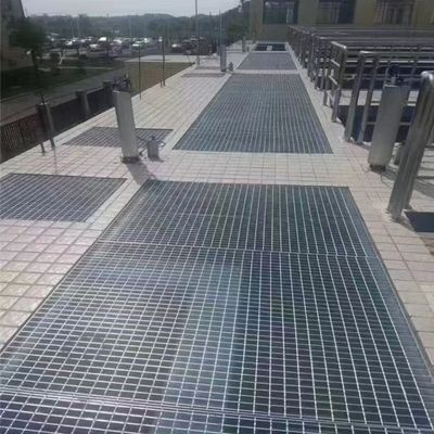 Superficie brillante de acero industrial de rejilla anti-óxido de acero inoxidable
