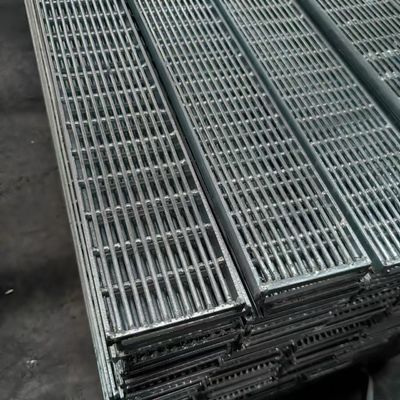 Rejas de acero industrial moderno con espesor de barra transversal de 3 mm