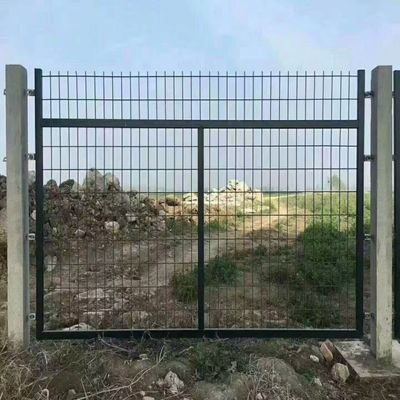 1.2m de altura de la cerca de malla soldada con poste de acero y 50x50mm tamaño