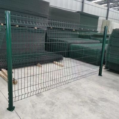 60x60mm Post Tamaño PVC Revestido de alambre de malla soldada cerca para la seguridad duradera